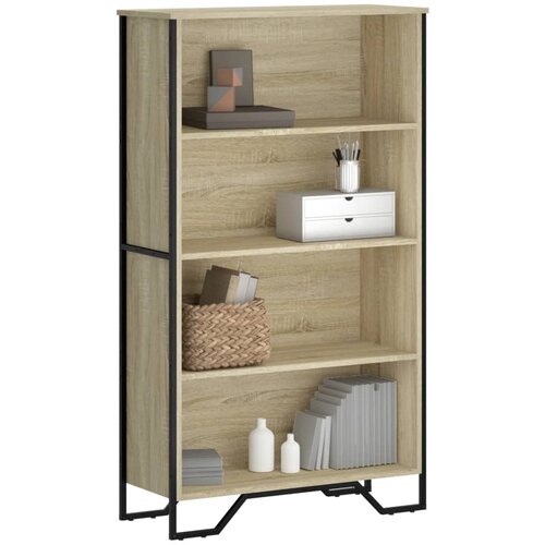 vidaXL Knjižna omara sonoma hrast 80x31x137,5 cm inženirski les Cene