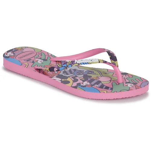 Havaianas Japonke SLIM DISNEY STYLISH Rožnata