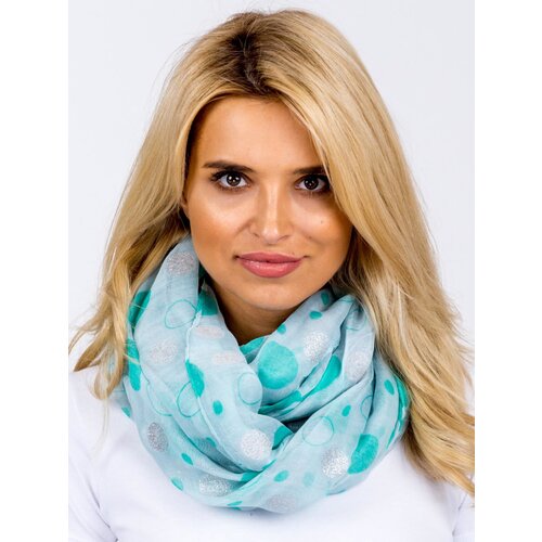 Fashion Hunters Green scarf with polka dots Slike