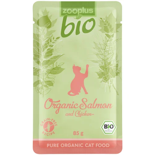 zooplus Bio Saison Menu 6 x 85 g - Bio losos i piletina (megapakiranje 6x85g)