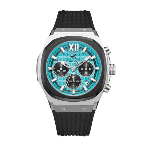 Beverly Hills Polo Club Muški sat BP3785X.301, Plavo kućište, Crni Cene