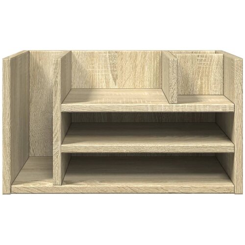  Organizator za stol boja hrasta 44,5x24x25 cm konstruirano drvo Slike