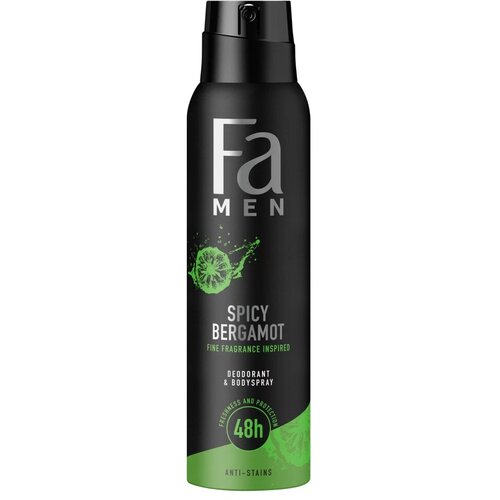 Fa Mu&amp;scaron;ki dezodorans Spicy Bergamot, 150 ml Slike