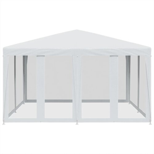  za zabave s 8 mrežasta bočna zida bijeli 4 x 4 m HDPE Slike