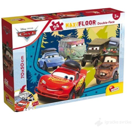 Lisciani Slagalica Cars 2u1 MAXI (24pcs) Slike