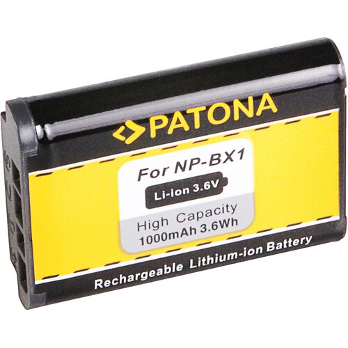 Patona Baterija NP-BX1 za Sony Cybershot DSC-HX50 / DSC-HX300 / HDR-AS15, 1000 mAh Slike