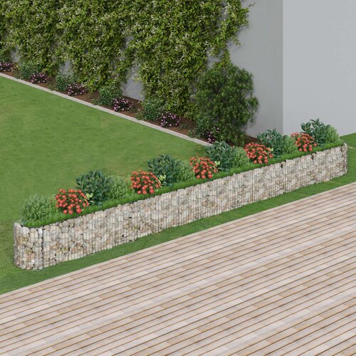 vidaXL Visoka greda gabion pocinkano železo 610x50x50 cm Cene