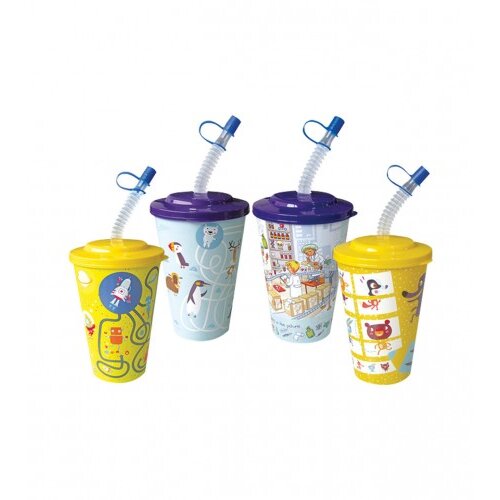 TITIZ čaša dječija PVC sa slamkom 400ml AP-9127 Cijene