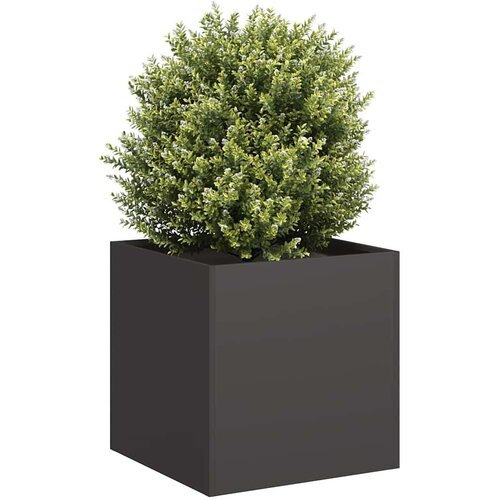 vidaXL Planter Black 40x40x40 cm Hladno valjano jeklo Cene