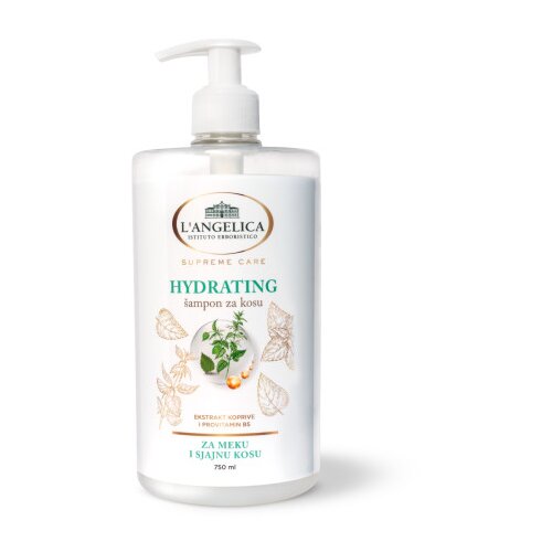 Langelica &amp;scaron;ampon za lase - Hydrating Shampoo With Pump - For Soft And Shiny Hair Slike