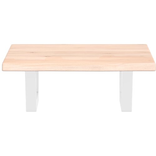  Zidna polica za umivaonik od čelika i masivne hrastovine Smeđa 40 x 60 x 2 cm Slike