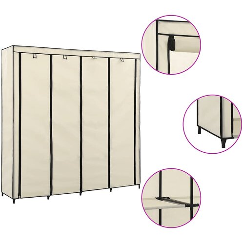  Ormar s 4 odjeljka krem 175 x 45 x 170 cm Cene