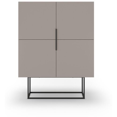 Marckeric Sivo-bež omarica 100x130 cm Titan – Cene