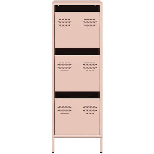 VidaXL Visoka omara roza 39x35x103,5 cm jeklo Slike