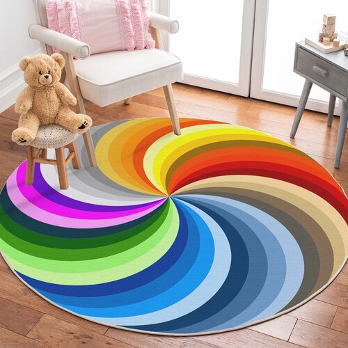 Conceptum Hypnose tepih Woopamuk141, okrugli, 120x120 cm, šareni Cene