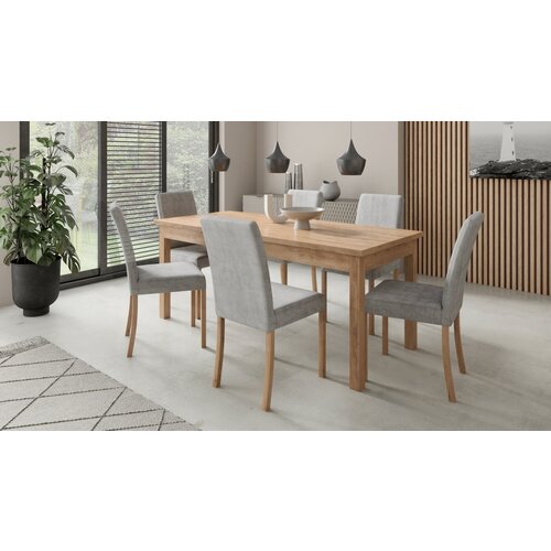 ADRK Blagovaonski set RODOS 81 s pro�irivim stolom i 6 stolica - HRAST LEFKAS Cijene