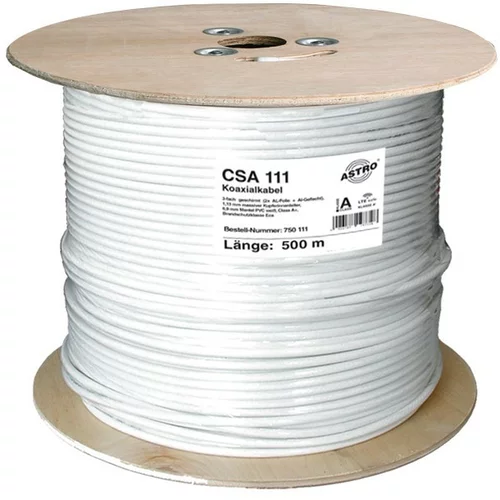 Astro Strobel Koaksialni kabel razreda A+, beli CSA 111 T500 ECA, (20811231)