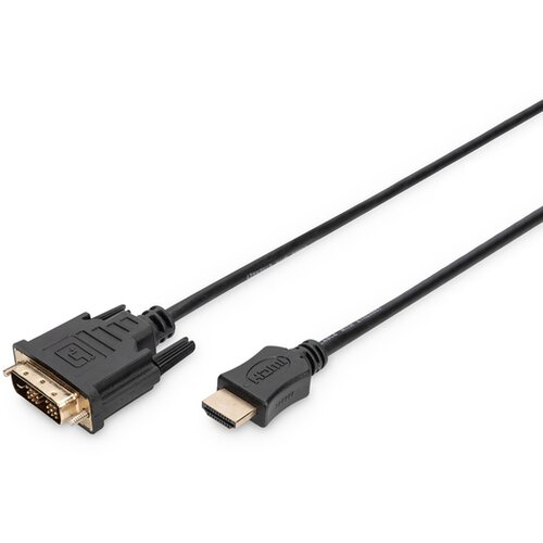 Digitus HDMI / DVI adapterski kabel HDMI-A vtič\, DVI-D 18+1-polni vtič 2.00 m črna AK-330300-020-S lahko se privije HDMI kabel, (20410768) Cene