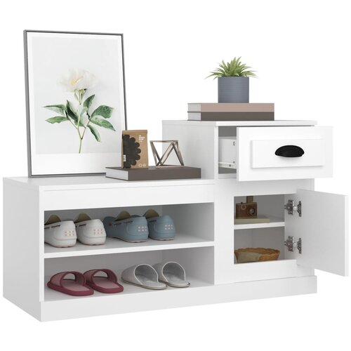  za cipele bijeli 100 x 42 x 60 cm od konstruiranog drva Slike
