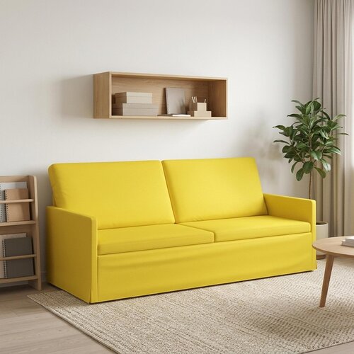 SOFA za 3 osobe Svijetlo žuta 190 x 81 x 82 cm Tkanina Cene