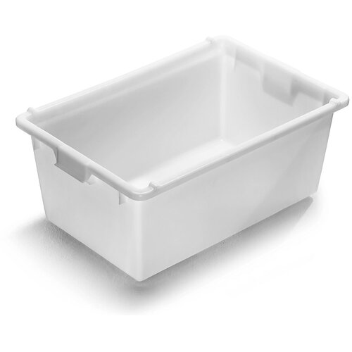  Posoda iz umetne mase za zlaganje, prostornina 80 l, zunanje mere DxŠxV 760 x 500 x 320 mm, bele barve Cene