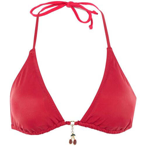 Trendyol Raspberry Accessory Detailed Bikini Top Slike