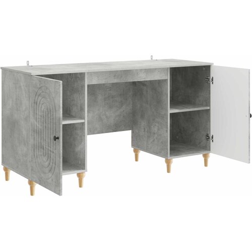  Stol Betonska siva 142,5 x 50 x 75 cm Konstruirano drvo Slike