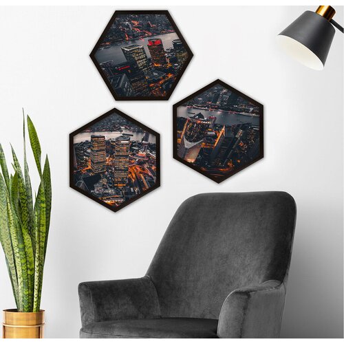 Wallity uramljena slika 6GEN1365, 35x35 cm, 3 dela Cene