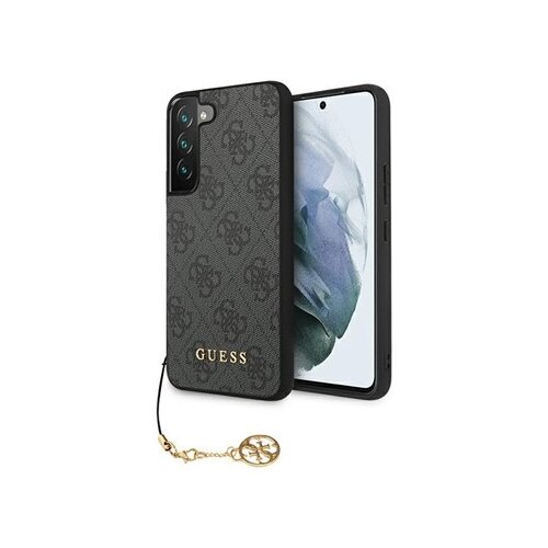 Guess GUHCS22SGF4GGR silikonski ovitek za Samsung Galaxy S22 5G - siv Slike