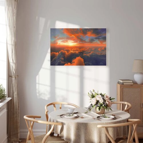  Slika - When Dawn Tickles the Clouds: A Spectacle of Colors on the Morning Sky 60x40 Cene