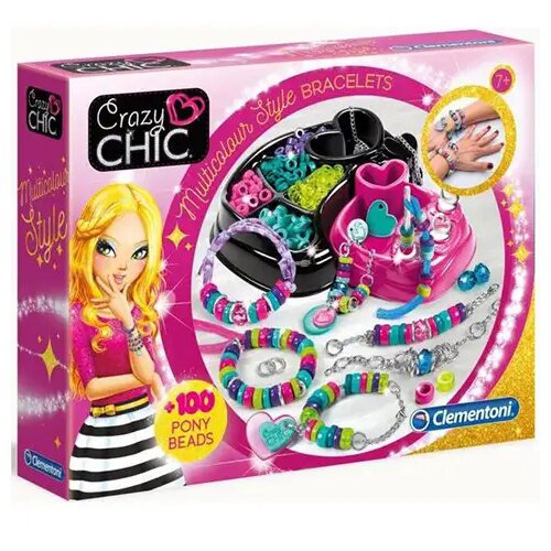Clementoni Crazy Chic Multicolour Style set za izradu narukvica - Cene