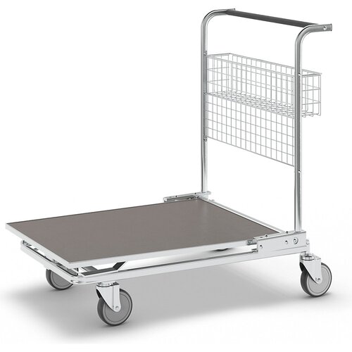 Kongamek Transportni voziček C+C, nosilnost 200 kg, s košaro, z dnom iz vezanega lesa Cene