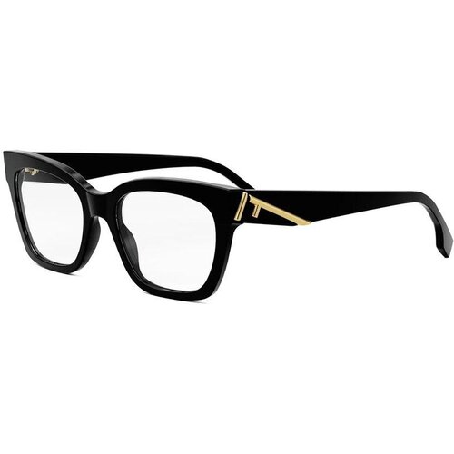Fendi First Black Cat Eye Eyeglasses ONE SIZE (52) Črna/Kristalna Slike