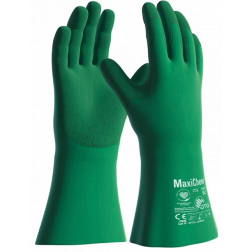 ATG MaxiChem duga zelena rukavica 35 cm Slike