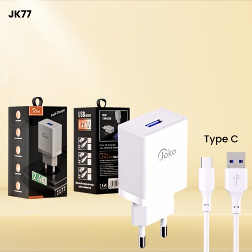  Kucni punjac KONFULON JOKO mini JK77+T fast Type-C (PX18) 2.4A beli Cene