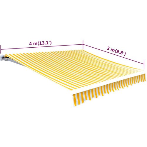  Platno za tendu boja suncokreta i bijela 4 x 3 m (bez okvira) Slike