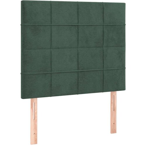  Uzglavlja 2 kom tamnozelena 100x5x78/88 cm bar&amp;scaron;unasta Slike