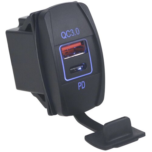 INF polnilnik qcpd blue ring light s QC3.0 in pd, (21297298) Cene
