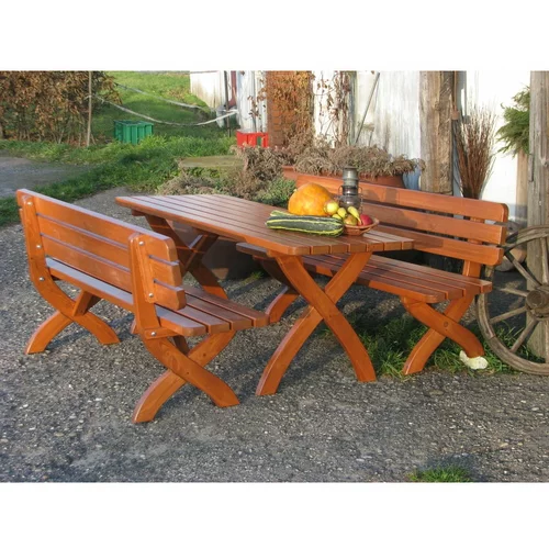 Rojaplast Vrtni blagovaonski stol od borovine 160x70 cm Strong -