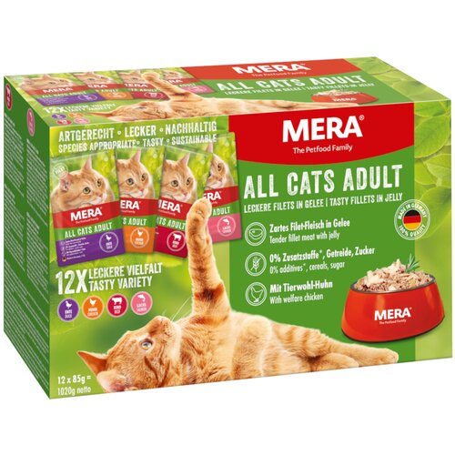 Mera Cats Me&amp;scaron;ano pakiranje Adult 12 x 85 g - Varčno pakiranje: 24 x 85 g Slike