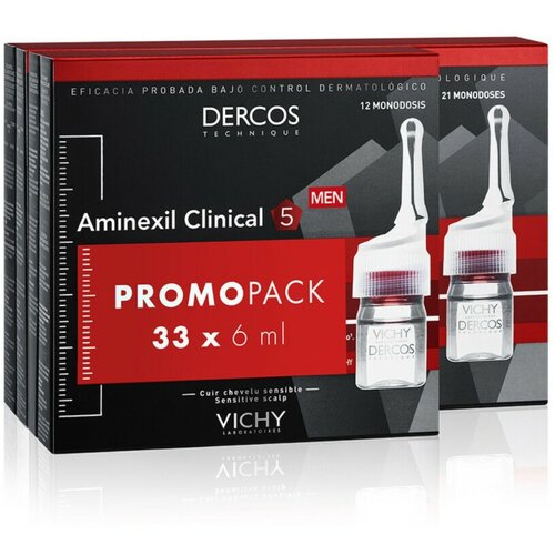 Vichy dercos aminexil ampule protiv opadanja kose za muškarce, 33 komada promo Slike