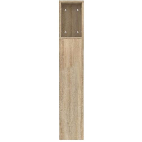 VidaXL uzglavlje s ormarićem boja hrasta sonome 120 x 18,5 x 104,5 cm Slike
