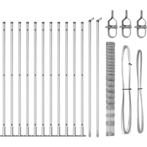 VidaXL Ograda za njivu 1,6x25 m Galvanizirani čelik Slike