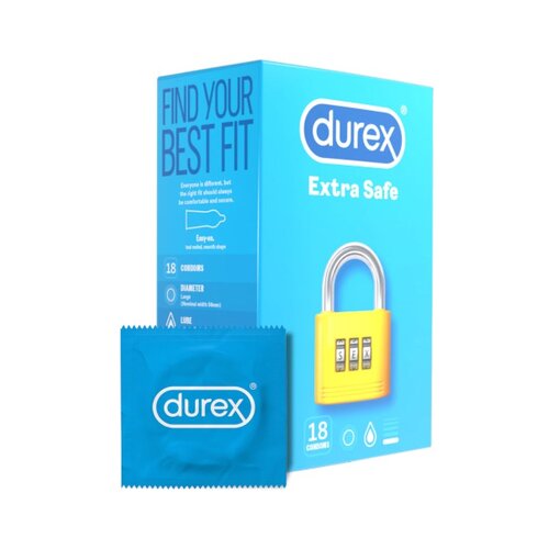 Durex Kondomi Extra Safe, 18 kos. Slike