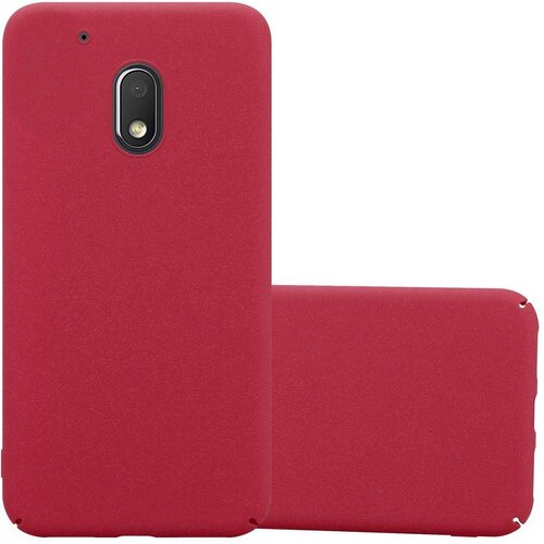 Cadorabo Case, združljiv z Motorolo v Frosty Red - Hard Case za&scaron;čitni pokrov v zmrznjenem videzu proti praskam in udarcem, (20567121) Cene