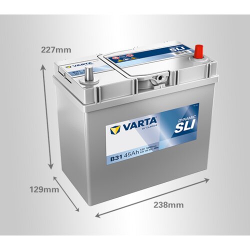 Varta akumulator asia dynamic sli, 12V, 45Ah Slike