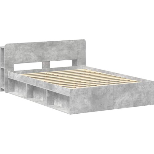  Okvir kreveta s pohranom Betonska siva 140 x 200 cm Slike