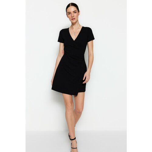 Trendyol Dress - Black - Wrapover Slike