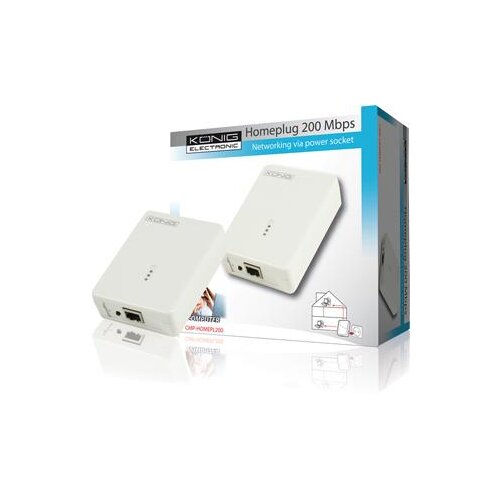 Konig Mrežna kartica 200Mbps (internet kroz struju) &amp;ndash; CMP-HOMEPL200 Slike