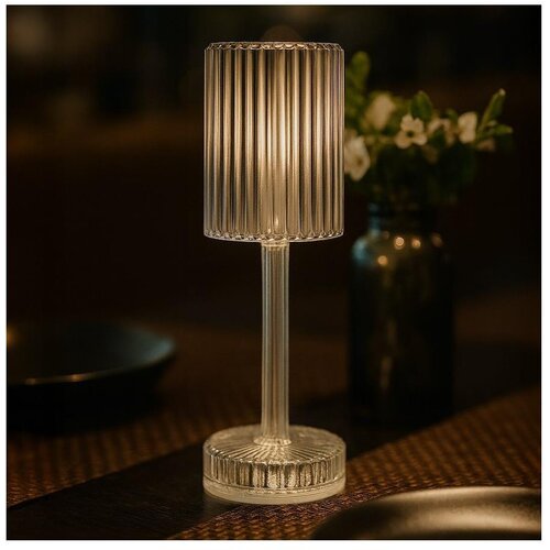  LED punjiva dodirna stona lampa SIMPLE LED/1W/5V 2400 mAh 3000-6000K prozirna Cene